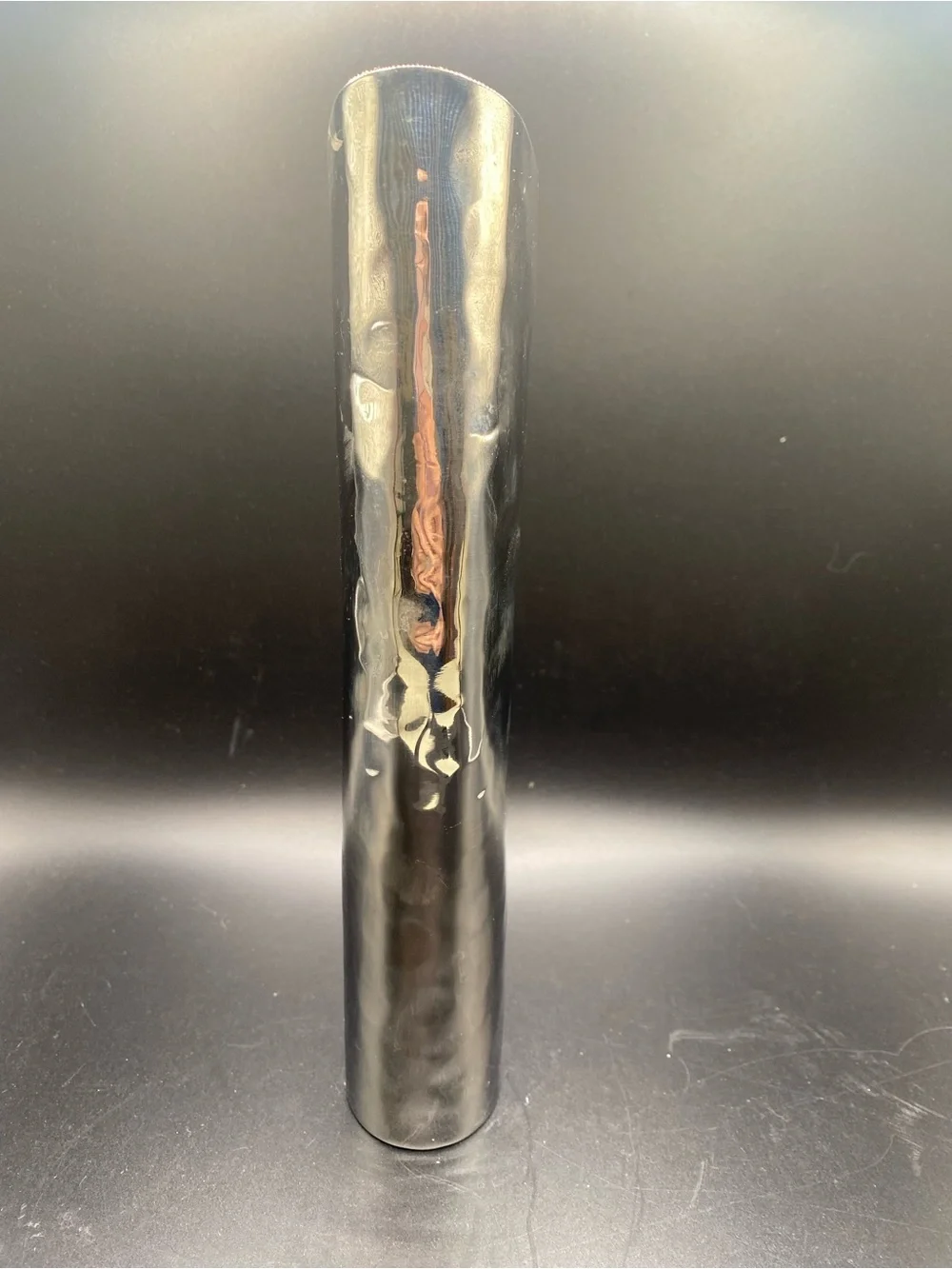 Mary Jurek Polished Silver Reflective Floor Vase
